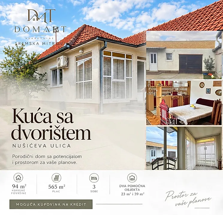 Legalna kuća 94 m na placu 565 m moguća kupovina na kredit - slika 1