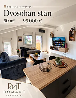Dvosoban stan 50 m sa terasom Sremska Mitrovica - slika oglasa