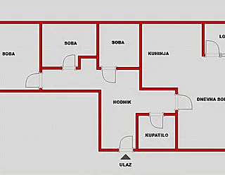Najpovoljniji -Trosoban stan 67 m, Novo Naselje, Novi Sad, 45 sprat - slika oglasa