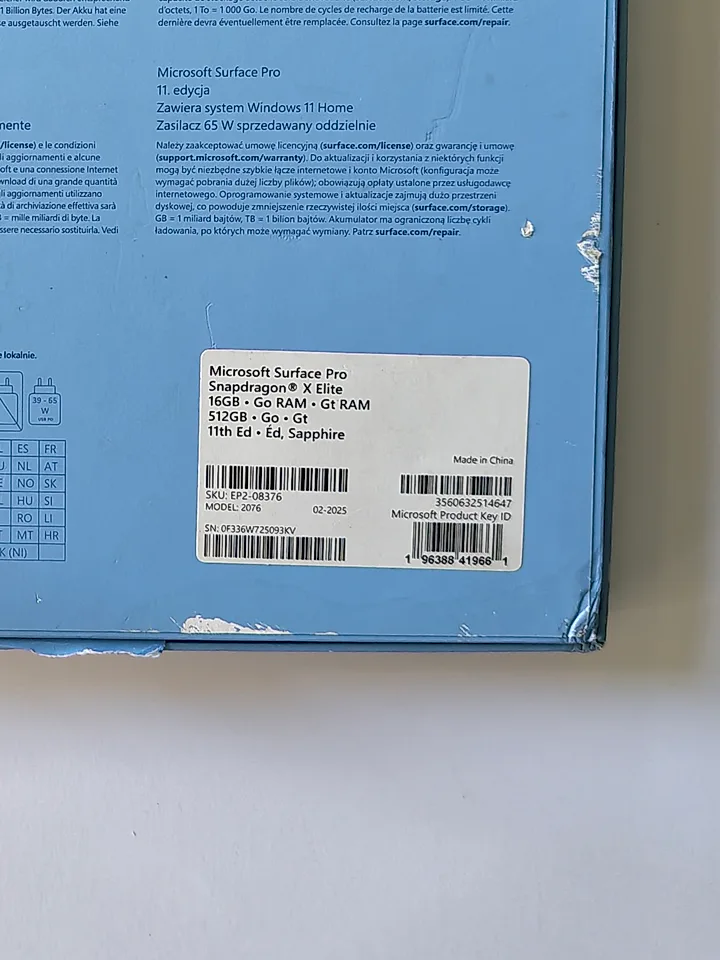 Microsoft Surface PRO 11 Snapdragon x Elite - slika 1