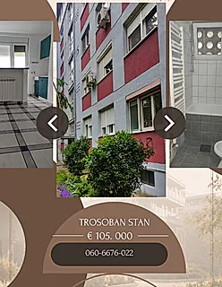 Logo oglašivača - Trosoban stan 70 m na prodaju Sremska Mitrovica, visoko prizemlje